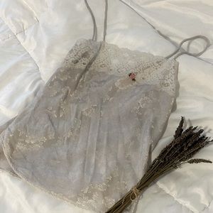 Vintage Christian Dior Slip Lingerie Lounge Spaghetti Strap Top